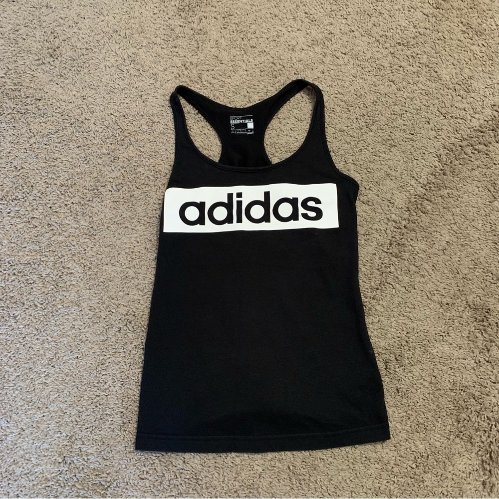 Adidas Sport Essentials Black Tank Top Small